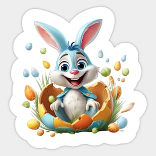 Spring Jubilee: Happy Easter Bunny Sticker